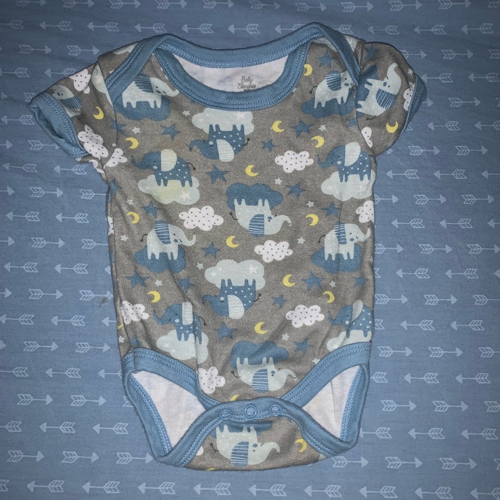 Baby Elements Sleepy Elephant Onesie